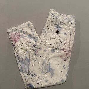 Anthropologie Multicolor Splatter Jeans